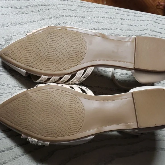 Sugar- ivory rhinestone flats. Women's size 6 - Picture 3 of 5